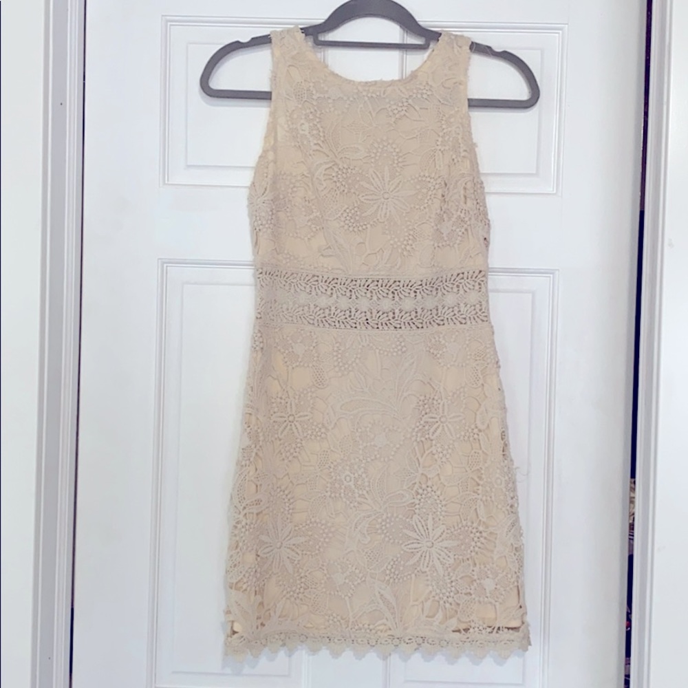 Cream lace dress